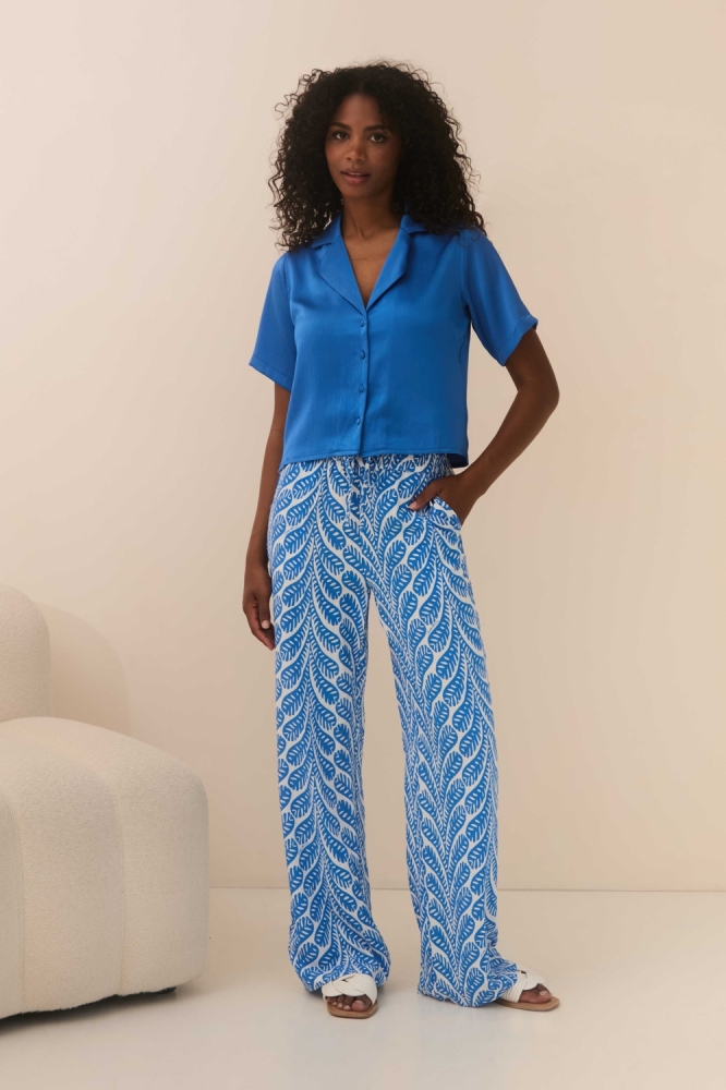 TROUSER SOFIA QC34 1 808 lofty leaves print